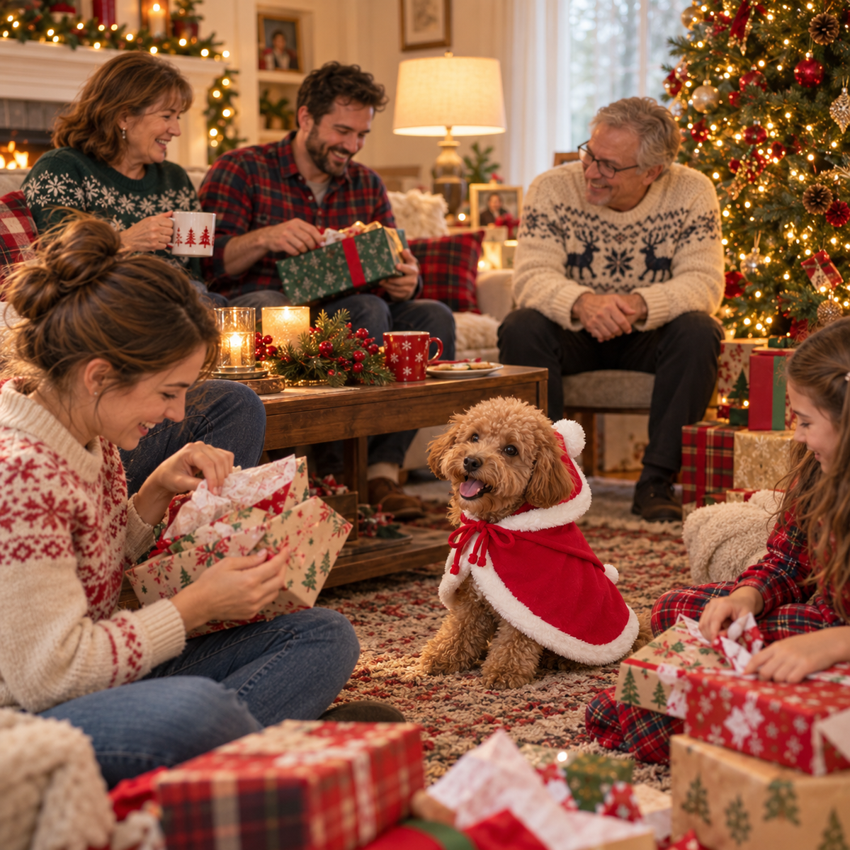 🎄 Christmas Must-Have 🐾 Holiday Pet Costume – Cozy Festive Outfit for Dogs & Cats