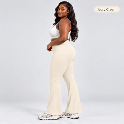 ⚡ LIMITED TIME OFFER 🍑 High-Waist Sculpting Flare Leggings | Rounder Curves, Flattering Flare