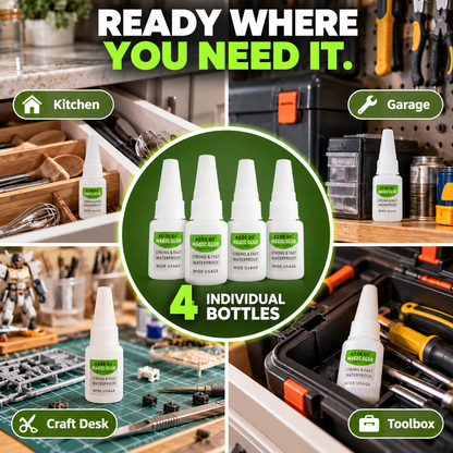 ⚡ LIMITED TIME DEAL | 4PCS Quick-Set Super Glue ✨ Repair It Fast. Keep Using It.
