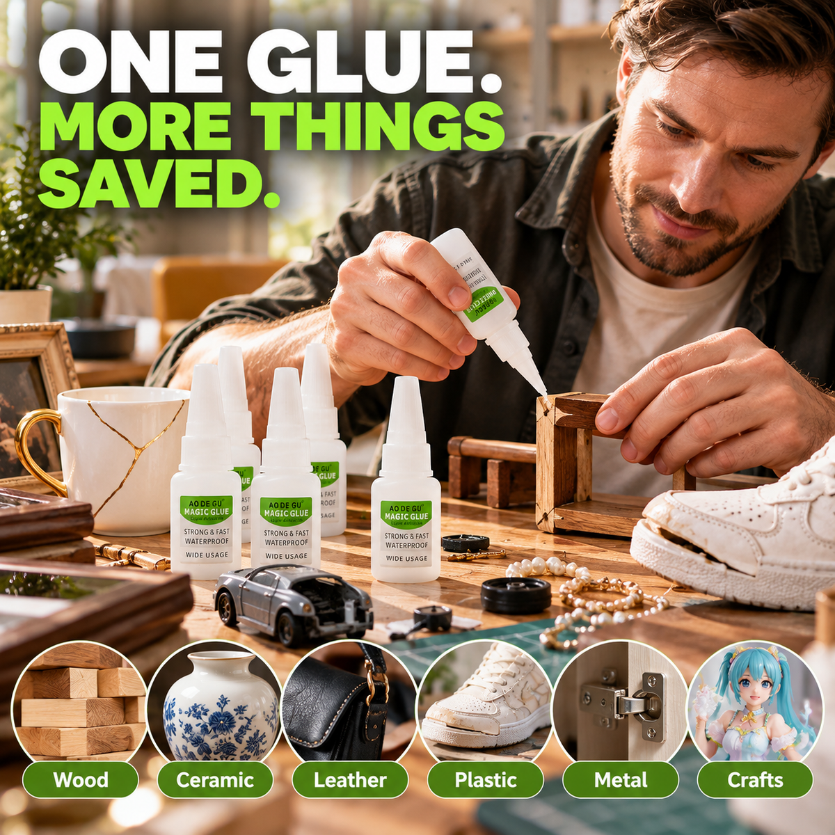 ⚡ LIMITED TIME DEAL | 4PCS Quick-Set Super Glue ✨ Repair It Fast. Keep Using It.