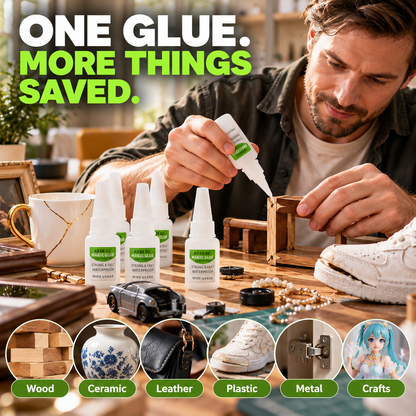 ⚡ LIMITED TIME DEAL | 4PCS Quick-Set Super Glue ✨ Repair It Fast. Keep Using It.