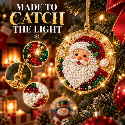 ⚡ 50% OFF🎄 6/12 Pcs Christmas DIY Diamond Painting Ornament Kit✨ Xmas Tree Hanging Pendant
