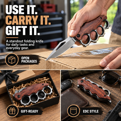 🔥Limited Time 50% OFF🗡️ Tiger Finger Grip EDC Utility Tool✨ Foldable, Compact & Ready to Carry