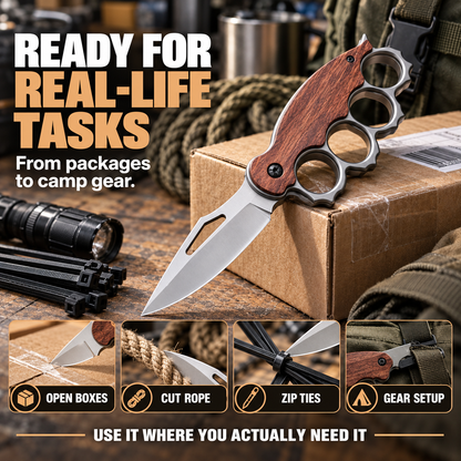 🔥Limited Time 50% OFF🗡️ Tiger Finger Grip EDC Utility Tool✨ Foldable, Compact & Ready to Carry