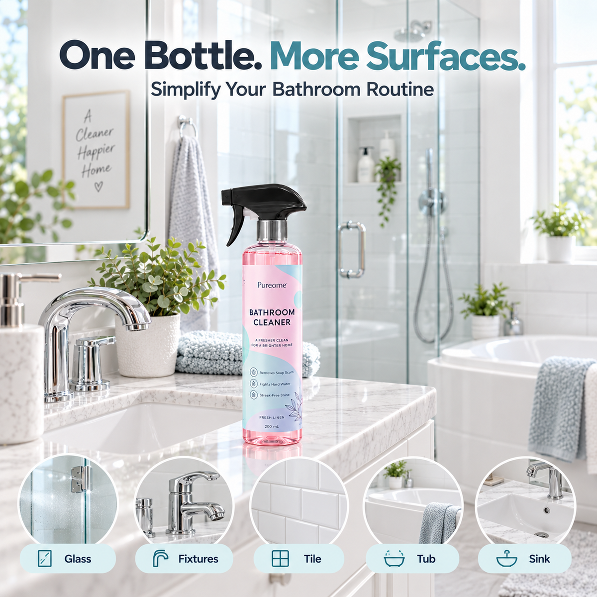💥 Flash Sale🚿 Bathroom Cleaner🌿 Safe for Kids & Pets, Instant Freshness