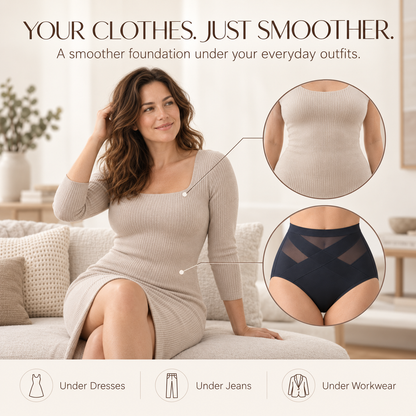 High‑Waist Tummy Control Seamless Shaping Panties