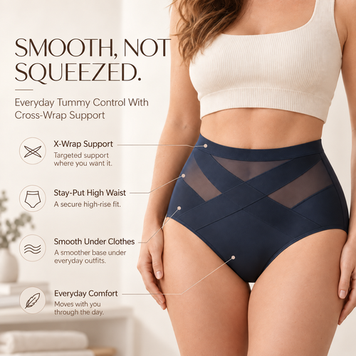High‑Waist Tummy Control Seamless Shaping Panties
