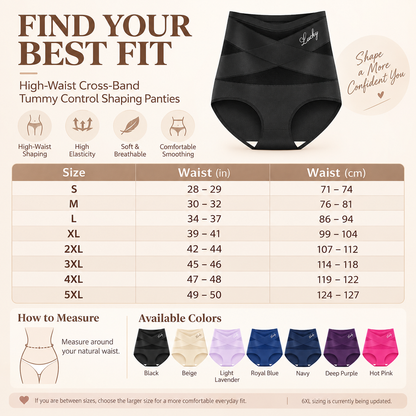 High‑Waist Tummy Control Seamless Shaping Panties