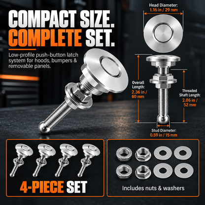 🔒 4Pcs Universal Aluminum Quick‑Release Lock Latches – Secure & Easy Access! ⚡