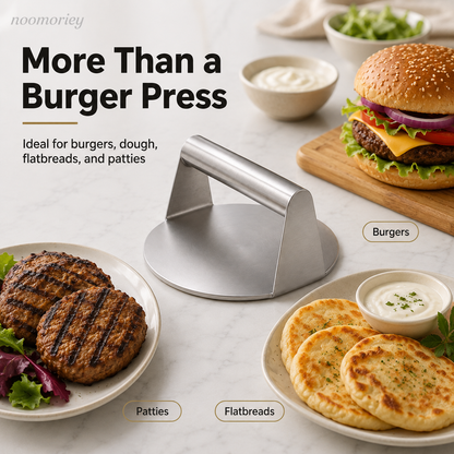 Stainless Steel Burger Press 4.72' Round Smash Burger Press