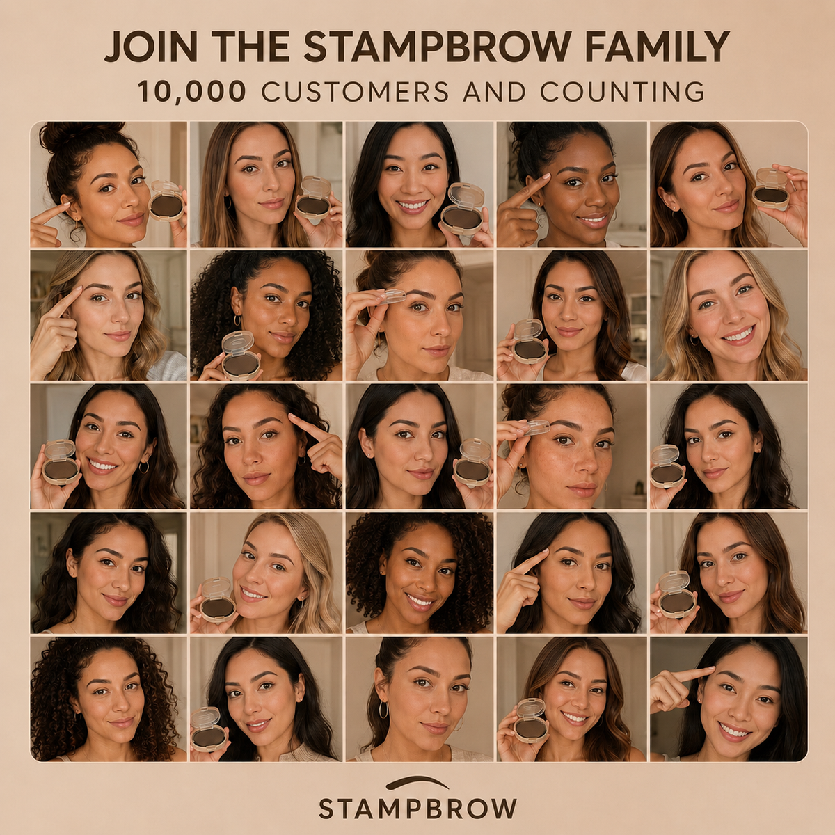 StampBrow Eyebrow Stamp Kit | Fuller Natural Brows in Seconds