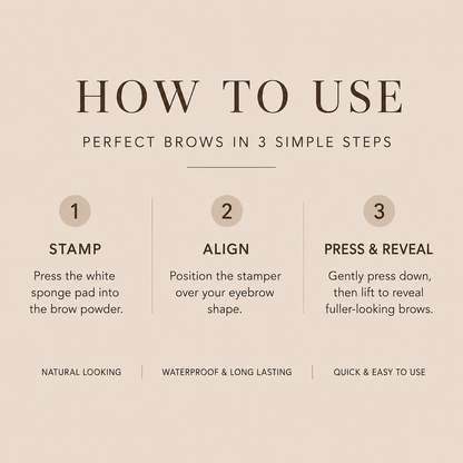 StampBrow Eyebrow Stamp Kit | Fuller Natural Brows in Seconds