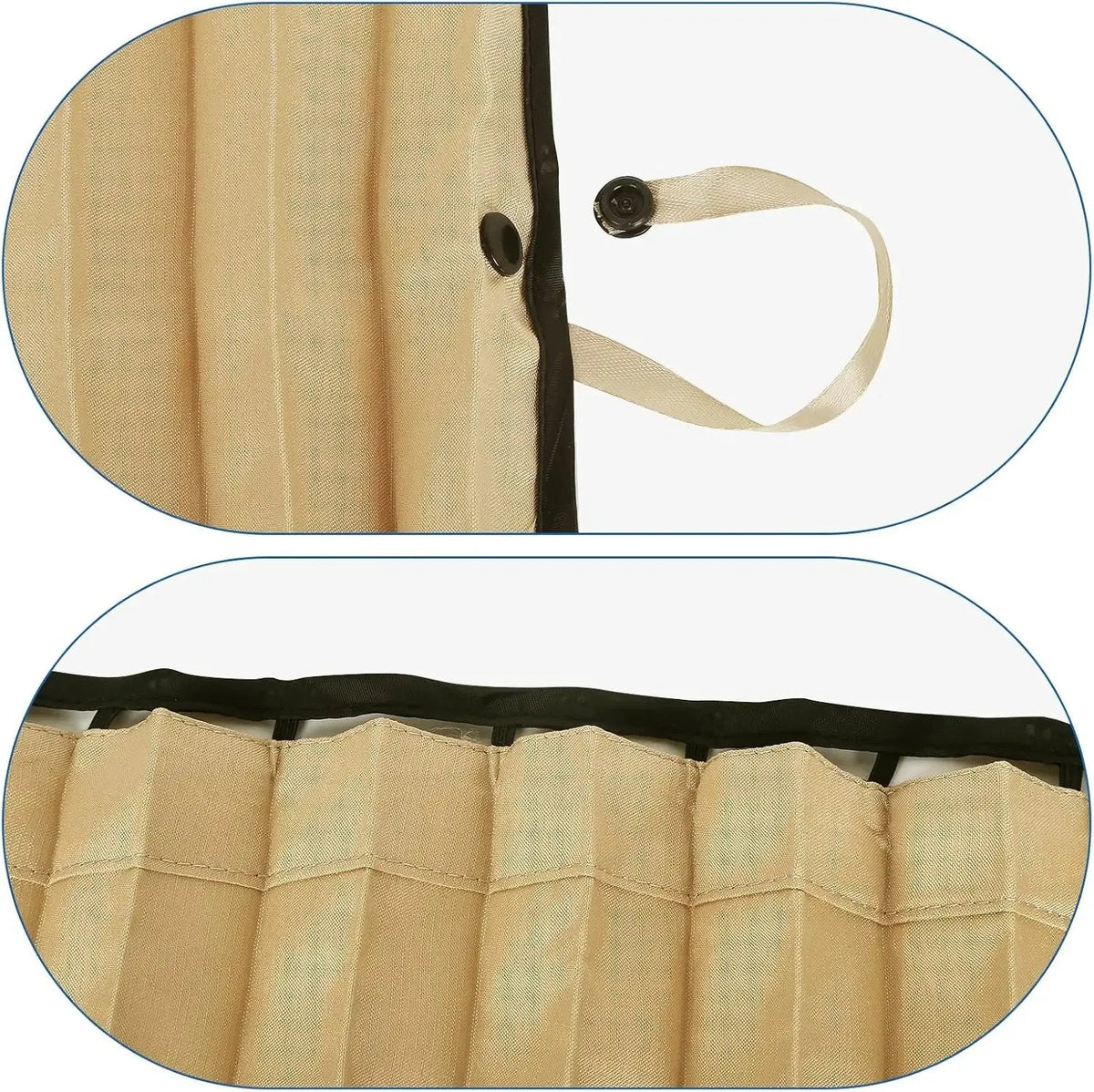🚗4 Pcs Magnetic Car Side Window Sun Shades, Privacy & UV Protection Car Window Curtain