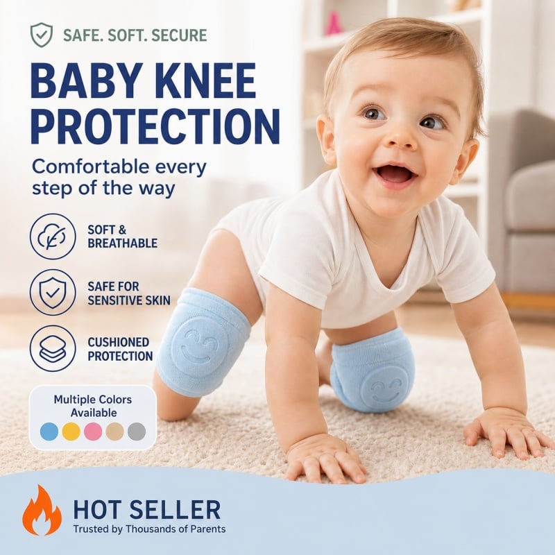 🏆 Last Day Special Offer! 🔥Buy 3 Get 2 Free😉Baby Anti-Fall Knee Pads
