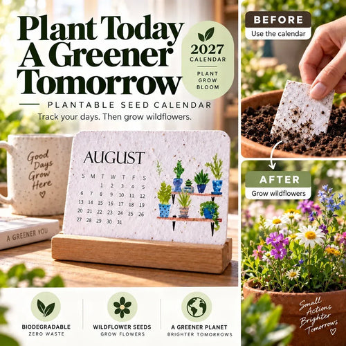 ✨⏳Only $12.99 Last Day Promotion🌱Eco-Friendly Plantable ''Timeless'' Seed Calendar 2027