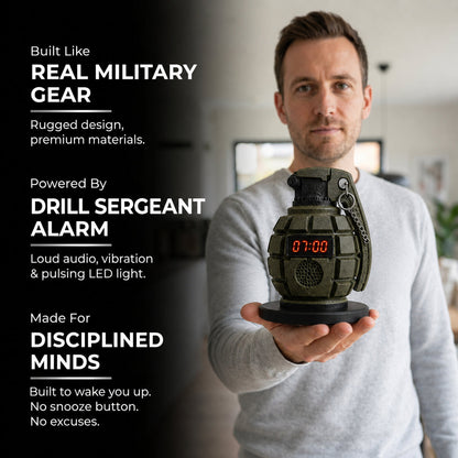 Early Drill™ Grenade Alarm Clock