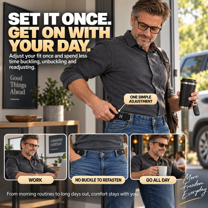 Buckle-Free Elastic Belt | Adjustable Stretch Waist Belt