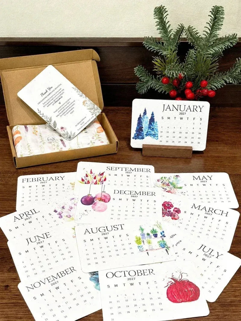 ✨⏳Only $12.99 Last Day Promotion🌱Eco-Friendly Plantable ''Timeless'' Seed Calendar 2027