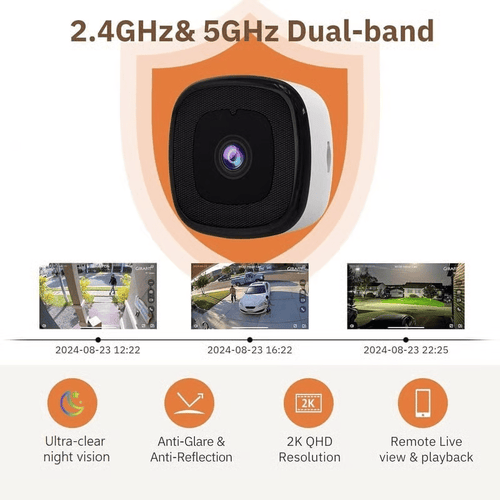 Last Day Promotion!🔥 Crystal-clear security 2K camera 🎥 Color Night Vision 🌙 24/7 Recording & Smart Alerts 🚨 Easy Install! 🔒