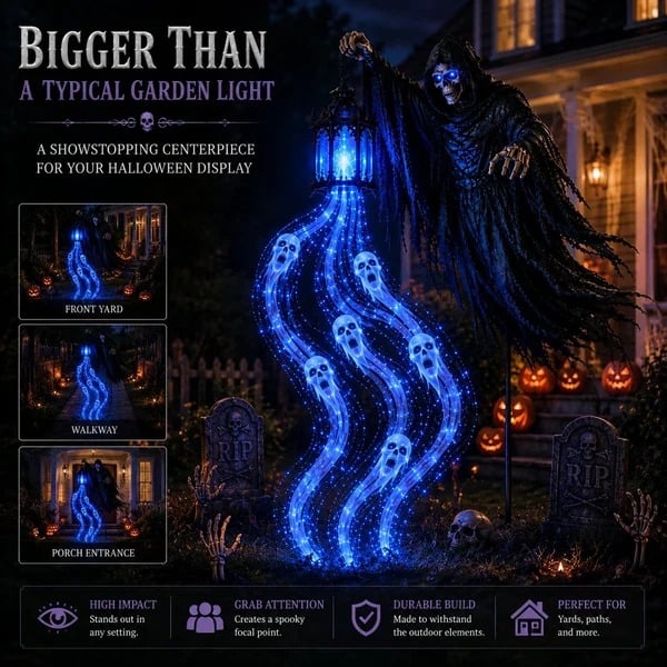 🎁 Today 49% OFF 🎁 💀 Halloween Soul Harvester Animated Garden Light✨