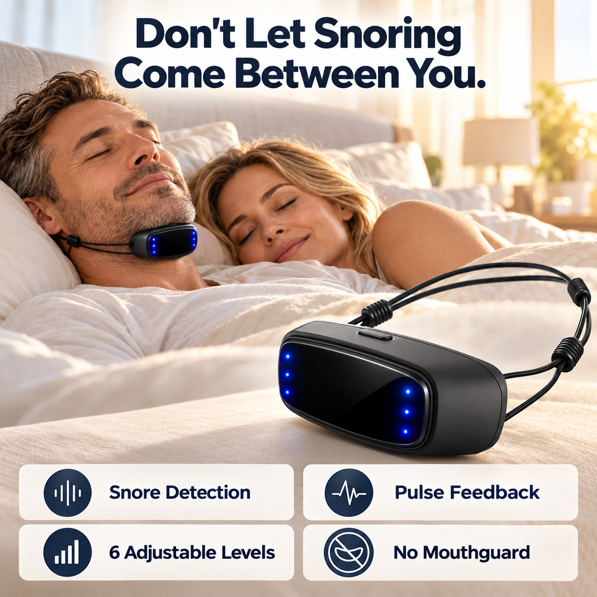 💤 Limited Time Offer😴 Smart Throat Pulse Massager✨ Snoring Relief & Better Sleep