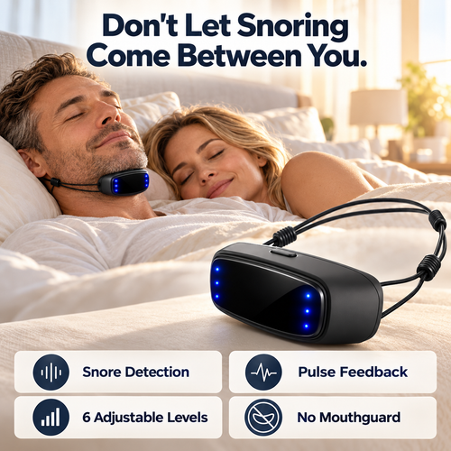 💤 Limited Time Offer😴 Smart Throat Pulse Massager✨ Snoring Relief & Better Sleep