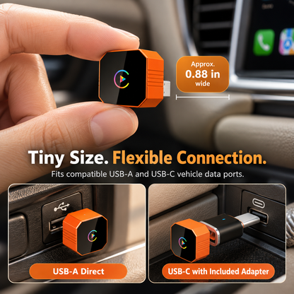 🔥 Limited Time Offer🚗2027 Wireless CarPlay Converter✨ Easy Plug & Play, No Cables Needed