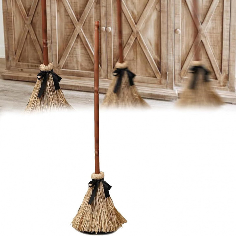 🧙 Bring Your Garden to Life This Halloween – Animated Witch Broom with Lights & Spooky Sounds.