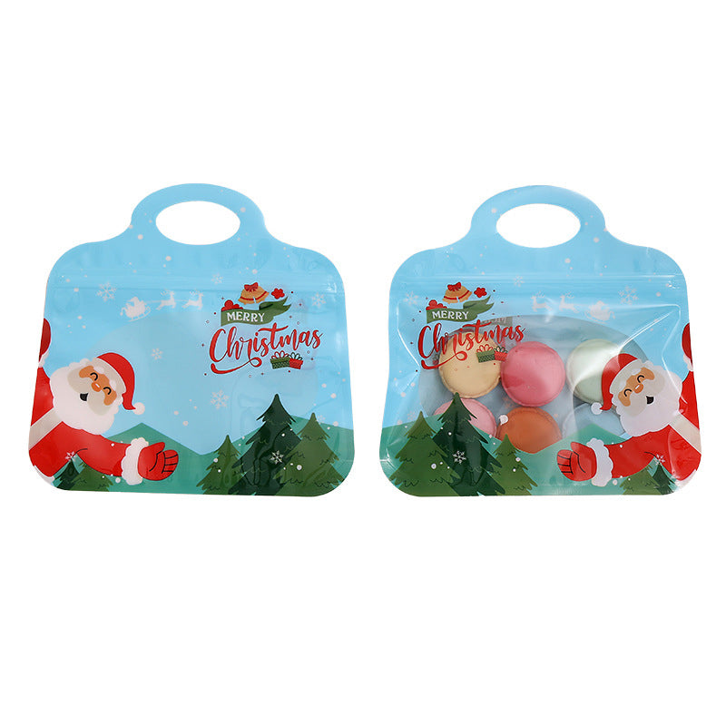🎁Easy Fill, Easy Seal🎄 Festive Self-Seal Treat Bags – Santa & Snowman Print | Resealable, Food-Safe & Perfect for Cookies, Chocolates & Little Gifts⛄