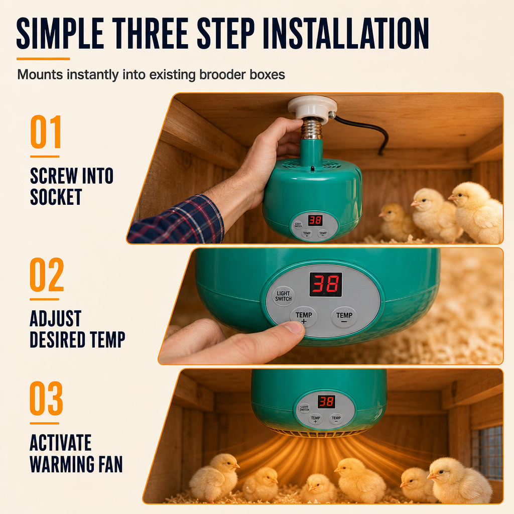 ⏳LIMITED-TIME 50% OFF! ⏰Intelligent Temperature Control Brooder Heater💡