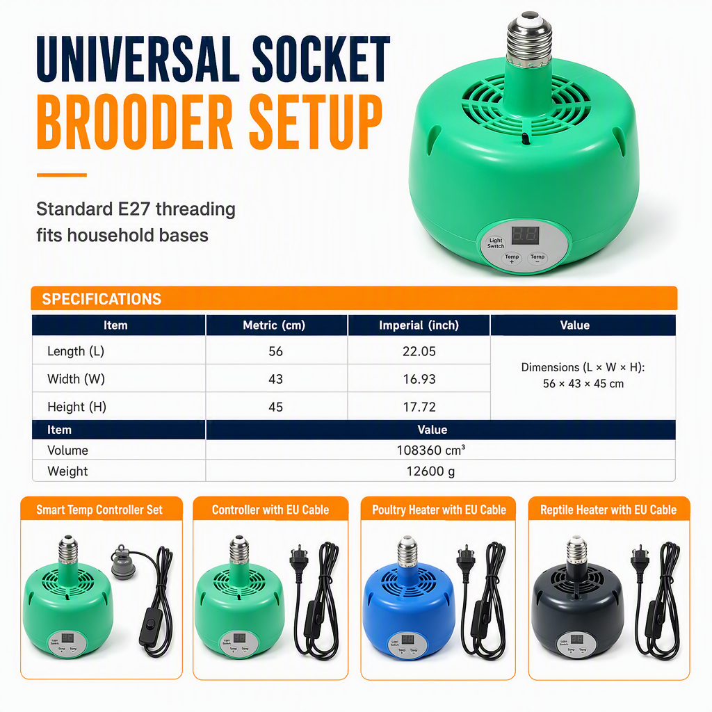 ⏳LIMITED-TIME 50% OFF! ⏰Intelligent Temperature Control Brooder Heater💡
