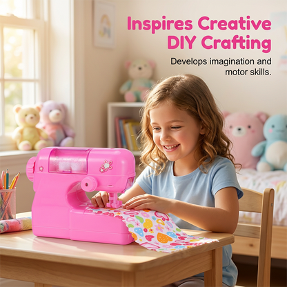 🧵 Mini Electric Sewing Machine Toy with Needle Guard